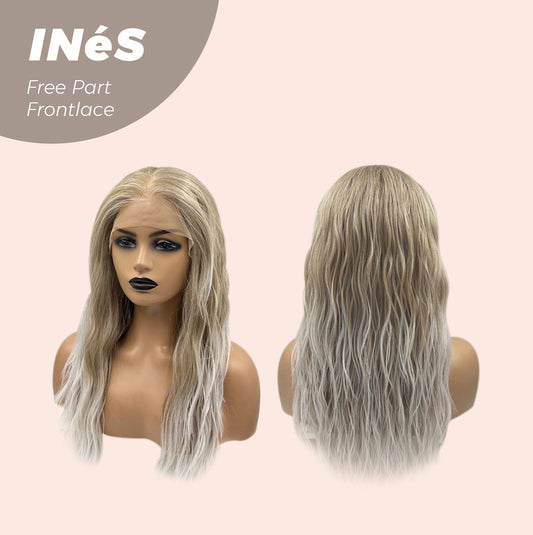 JBEXTENSION 22 Inches Peach Blonde Body Wave Pre-Cut Free Part Frontlae Glueless Wig INéS Alexwigs