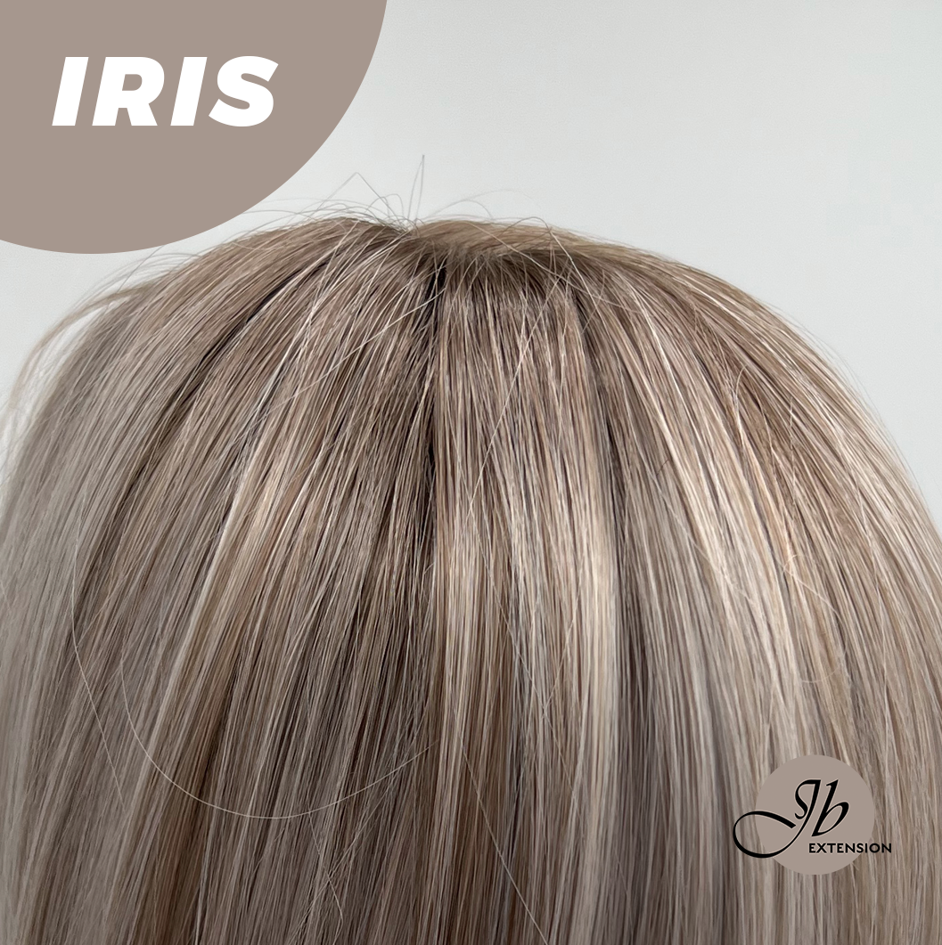 JBEXTENSION 22 Inches Curly Pinkish Blonde Highlight Wig IRIS Alexwigs