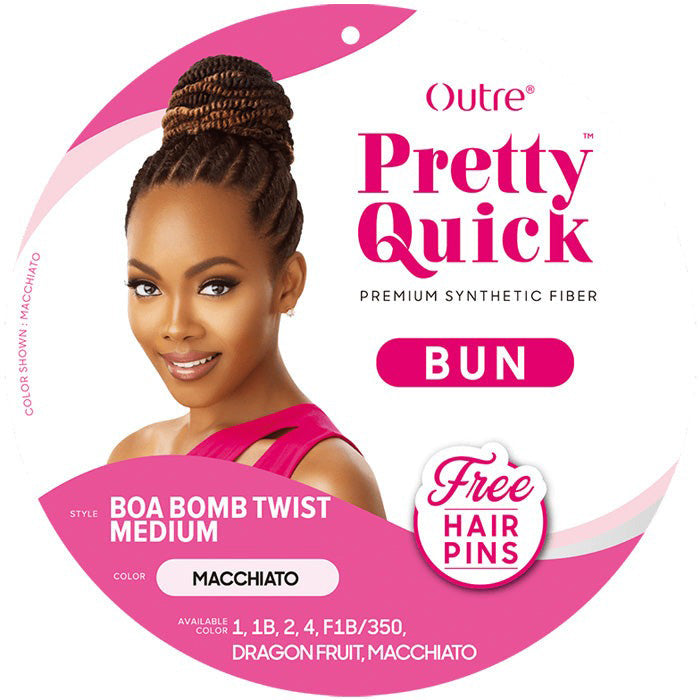 Outre Synthetic Pretty Quick Bun BOA BOMB TWIST MEDIUM Alexwigs