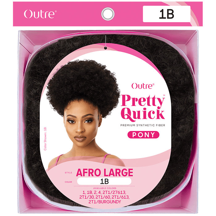 Outre Pretty Quick Drawstring Ponytail - AFRO LARGE Alexwigs