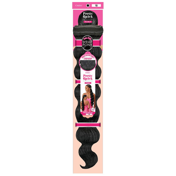 Outre Pretty Quick Wrap Around Pony - FINGER WAVE 24" Alexwigs