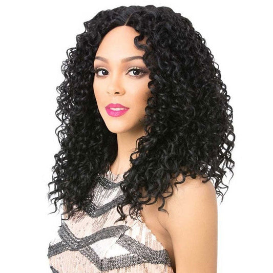 It's a Wig Quality Wig Human Hair Blend Lace Front Wig - LACE BUNDLE JERRY Alexwigs
