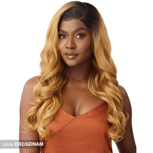 Outre Glueless Human Hair Blend 5X5 HD Lace Closure Wig - HHB-BODY CURL 24 Alexwigs