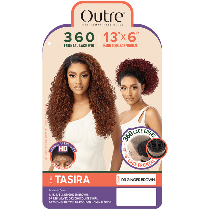 Outre 100% Human Hair Blend 13x6 HD 360 Lace Frontal Wig - TASIRA Alexwigs