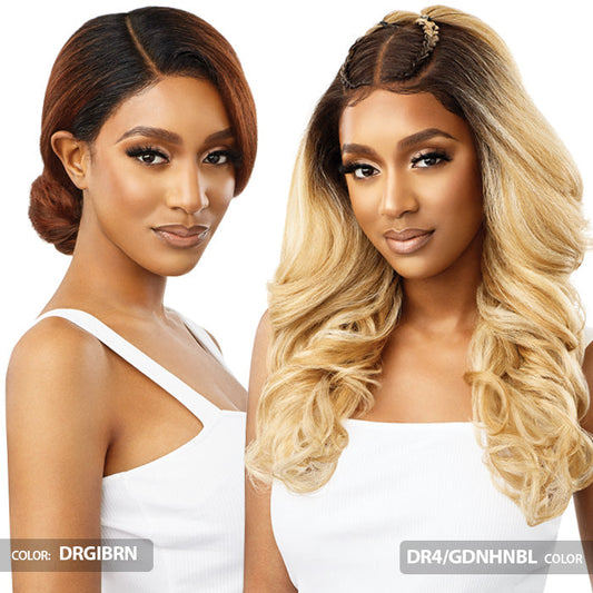 Outre 360 Front Lace 100% Human Hair Blend 13X6 HD Lace Front Wig - VELORA Alexwigs