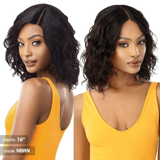 Outre 100% Unprocessed Human Hair Lace Part Daily Wig - CURLY 16-20" Alexwigs
