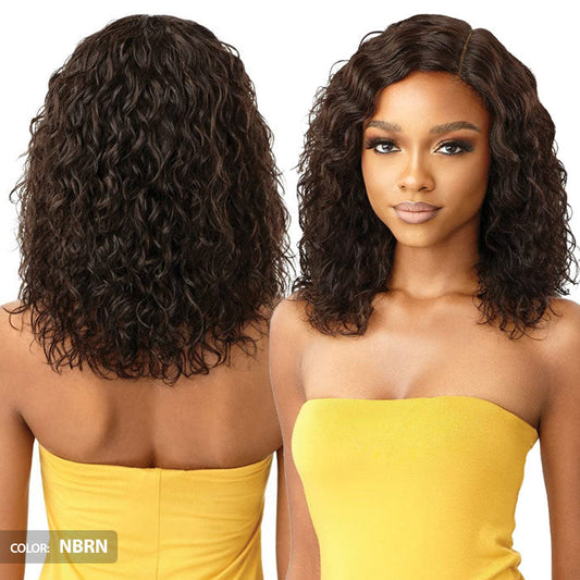 Outre 100% Unprocessed Human Hair Lace Part Wig - DEEP CURL 16 Alexwigs