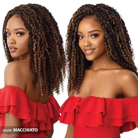 Outre X-Pression Twisted Up Glueless 4x4 HD Lace Front Wig - KINKY BOHO PASSION WATERWAVE 18" Alexwigs