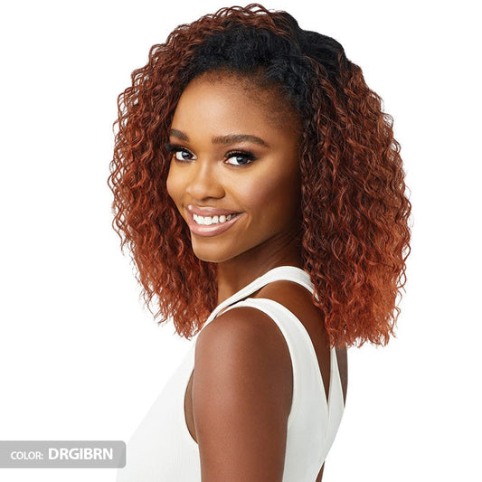 Outre Quick Weave Wet & Wavy Style Half Wig - DEEP CURL 14" Alexwigs