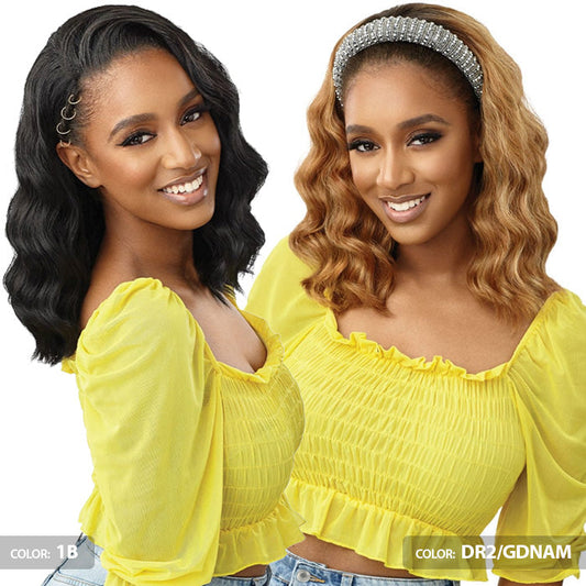 Outre Converti Cap Half Wig - HOLLYWOOD WAVES Alexwigs