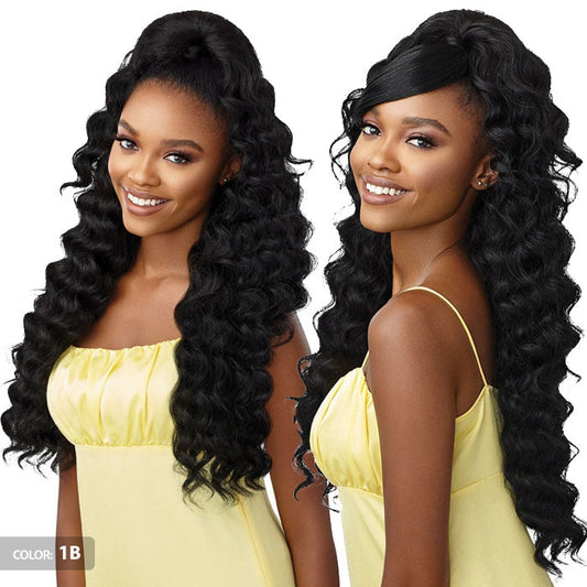 Outre Converti Cap Deluxe Half Wig - WAVY BABY Alexwigs