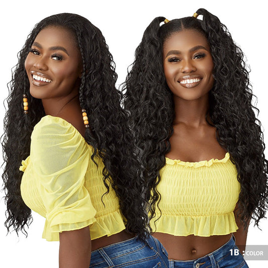 Outre Converti Cap Wet & Wavy Style Half Wig - BEACH BEAUTY Alexwigs