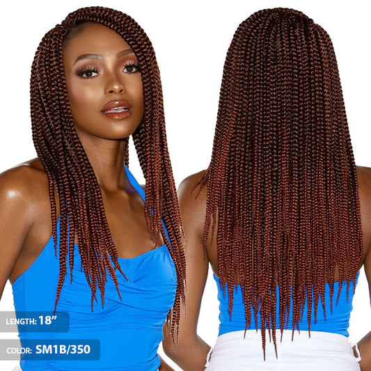 Sensationnel Ruwa Crochet Pre-Looped Braids - 3X Box Braid (14"/18") Alexwigs