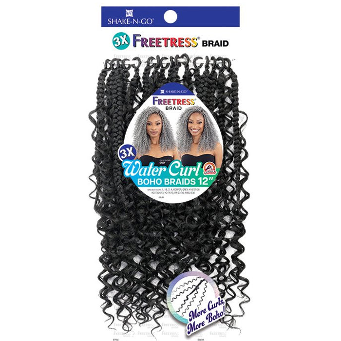 Freetress Pre-Looped Crochet Braid - 3X WATER CURL BOHO BRAIDS 12" Alexwigs