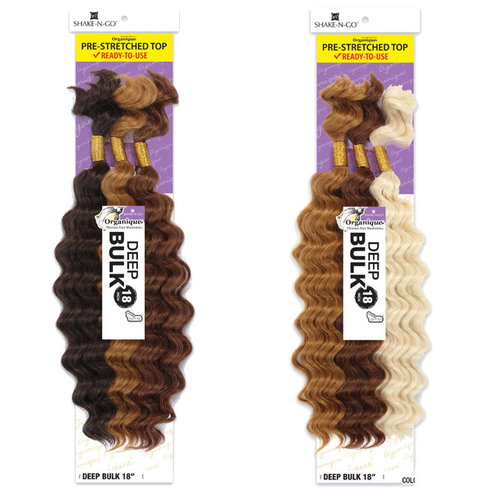 Shake N Go Organique Human Hair Blend Braids - DEEP BULK 18"/22" Alexwigs