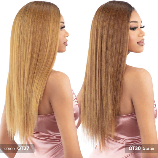 Shake N Go Organique Human Hair Blend Clip-In 9 PCS - YAKI STRAIGHT 18" Alexwigs