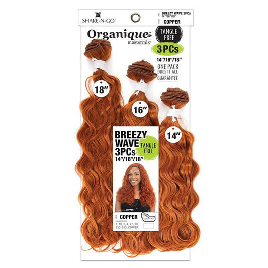 Shake-N-Go Organique MasterMix Weave - BREEZY WAVE 3pcs 14/16/18", 18/20/22" Alexwigs