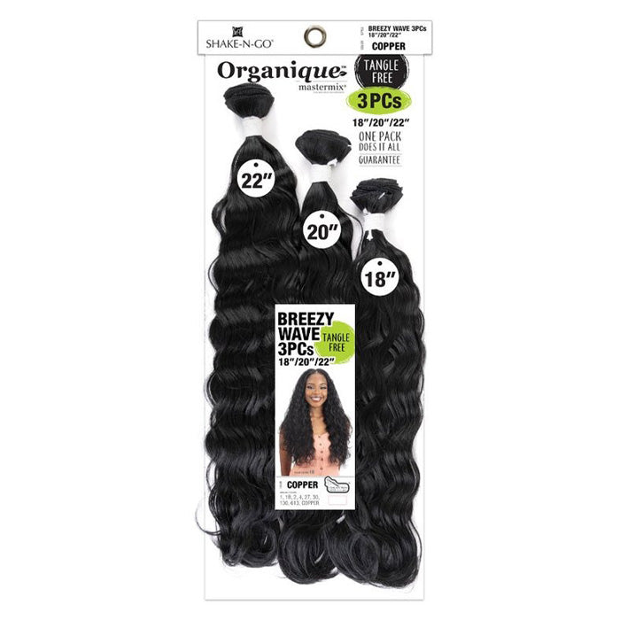 Shake-N-Go Organique MasterMix Weave - BREEZY WAVE 3pcs 14/16/18", 18/20/22" Alexwigs