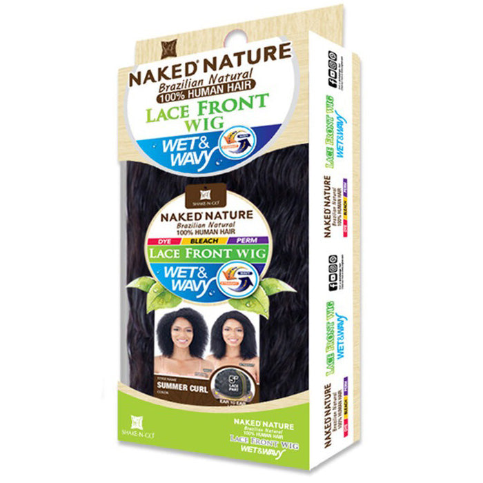 Shake N Go Naked Brazilian Wet & Wavy Human Hair Lace Front Wig - SUMMER CURL Alexwigs