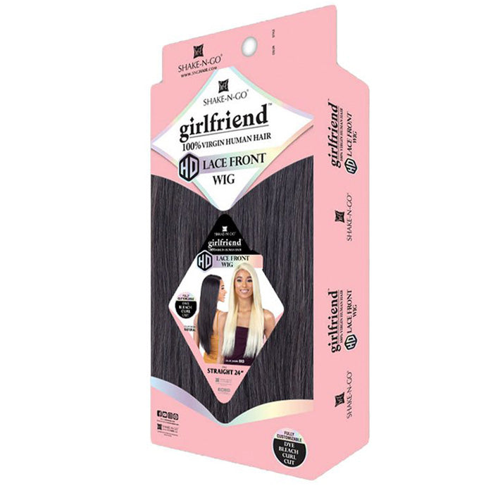 Shake N GO 100% Virgin human hair HD Lace Front Wig - STRAIGHT 24 Alexwigs