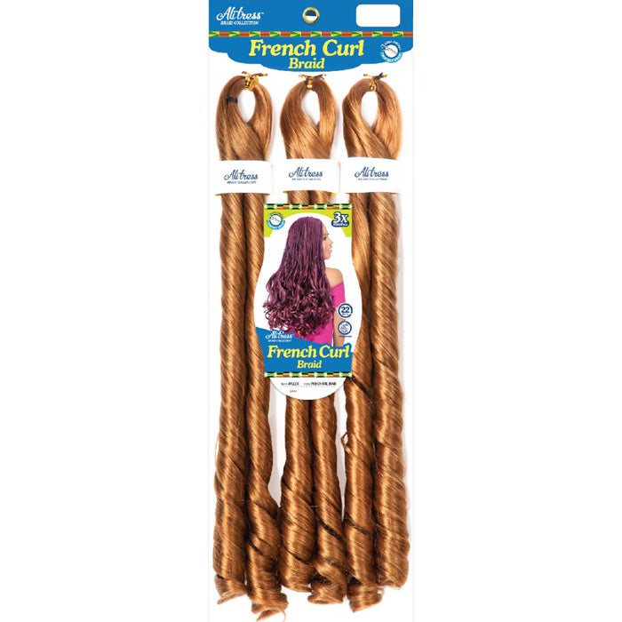 Chade Alitress Crochet Braids - FRENCH CURL 22" 3X Alexwigs