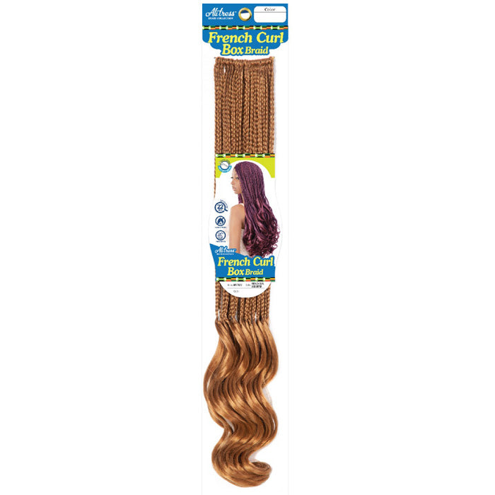 Chade Alitress Pre-Looped Crochet Braids - FRENCH CURL BOX BRAID 22" Alexwigs