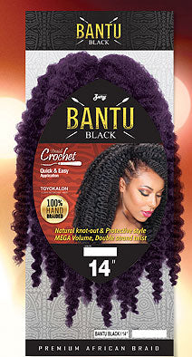 Zury Sis Crochet Braid BANTU BLACK 14 Inch