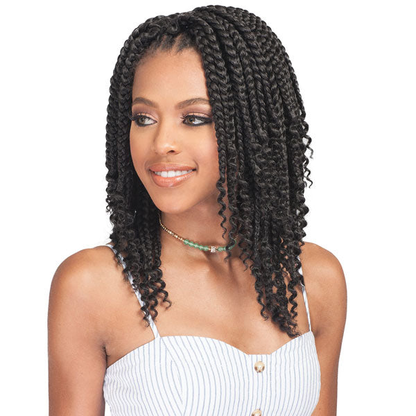 Bobbi Boss African Roots Bomba Pre-Looped Crochet Braids - BOX BRAID CURLY TIPS 10" Alexwigs