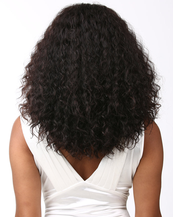 Sensationnel Bare & Natural 100% Unprocessed Brazilian Virgin Remy 4x4 Swiss Lace Front Wig DEEP CURLY Alexwigs