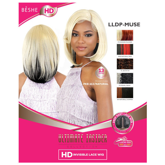 Beshe Ultimate Insider Deep Part HD Lace Front Wig - LLDP-MUSE