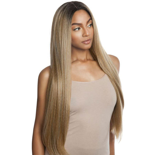 Brown Sugar Human Hair StyleMix Versatile Lace Wig BSX05 YAKY STRAIGHT 30 Inch Alexwigs
