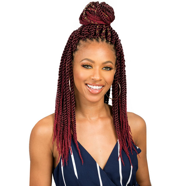 Bobbi Boss African Roots Bomba Pre-Looped Crochet Braids - SENEGAL TWIST 18/24" Alexwigs