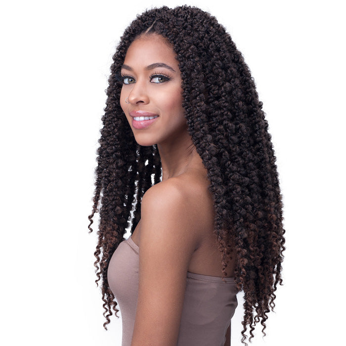 Bobbi Boss Pre-Looped Crochet Braid - 2X CALIF BUTTERFLY LOCS SOFT TIPS 18" Alexwigs