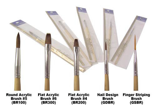 Gold Finger Nail Brush Alexwigs