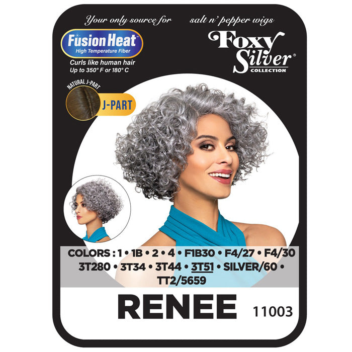 Foxy Silver Collection Fusion Heat Natural J-Part Wig - RENEE Alexwigs