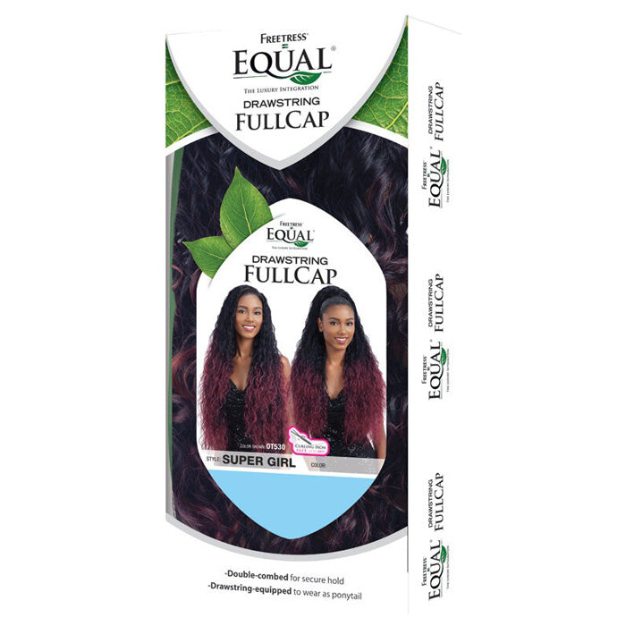 Freetress Equal Synthetic Drawstring Fullcap Half Wig SUPER GIRL Alexwigs