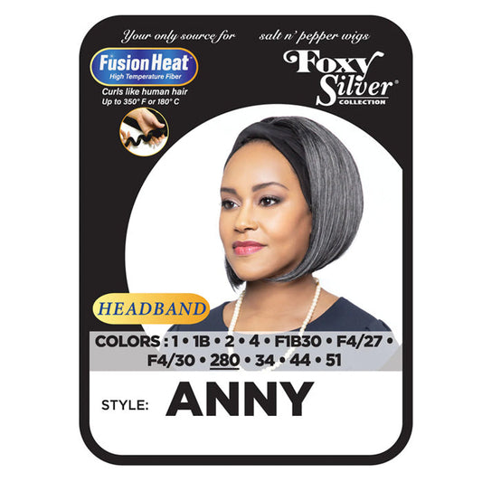 Foxy Silver Head Band Wig - ANNY Alexwigs