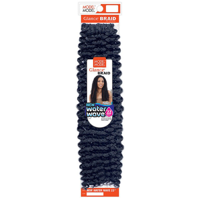 Model Model Glance Crochet Braid - NEW WATER WAVE 22" Alexwigs