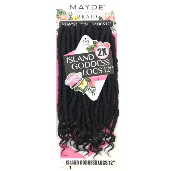 Mayde Beauty Synthetic Crochet Braid - 2X ISLAND GORGEOUS LOCS 12 Inch Alexwigs