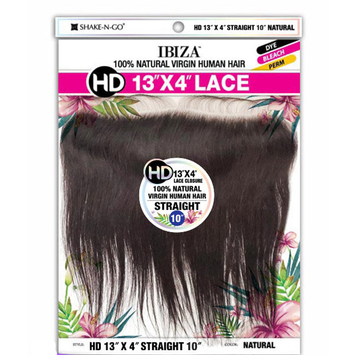 Freetress Ibiza 100% Natural Virgin Human Hair Lace Closure - HD 13X4 STRAIGHT 10" Alexwigs