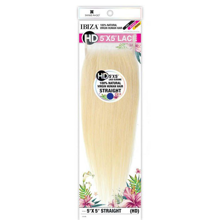Shake N Go 100% Virgin Human Hair 5X5 HD Lace Closure - STRAIGHT 10 Alexwigs