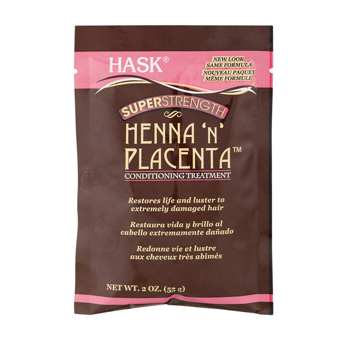 HNP Hask Henna 'N' Placenta Conditioning Treatment - SUPER STRENGTH 2 oz Alexwigs