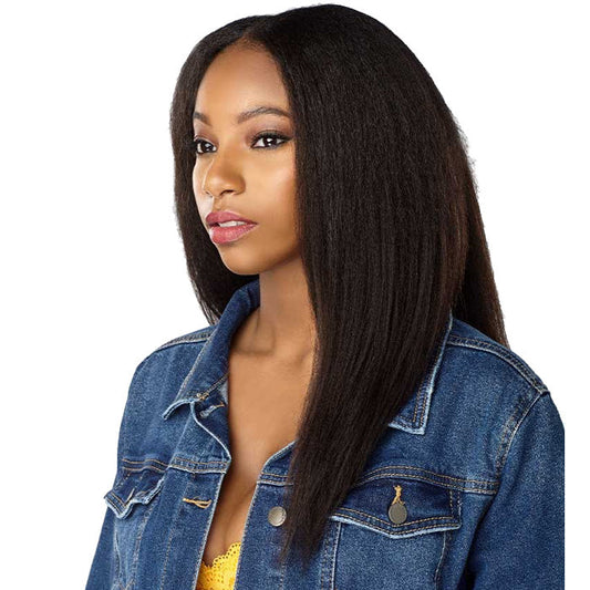 Sensationnel Human Hair Curls Kinks & CO Textured Clip In Extension - HH 1C CLIQUE 9PCS (16-20 Inch) Alexwigs