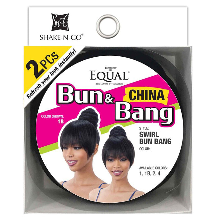 Freetress Equal Bun & Bang SWIRL BUN BANG Alexwigs