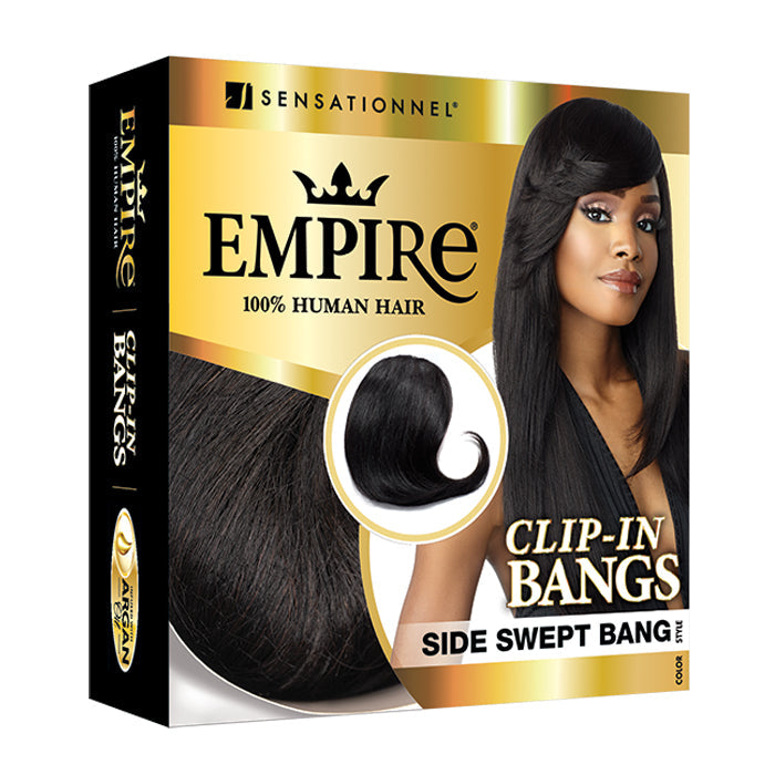 Sensationnel Empire 100% Human Hair Clip-In Side Swept Bang Alexwigs