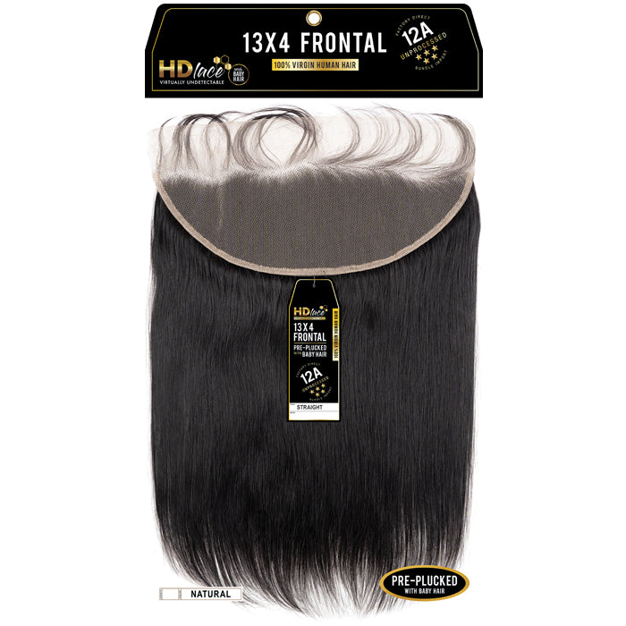 Sensationnel 12A Virgin Human Hair 13X4 Frontal Straight Closure 12 Alexwigs