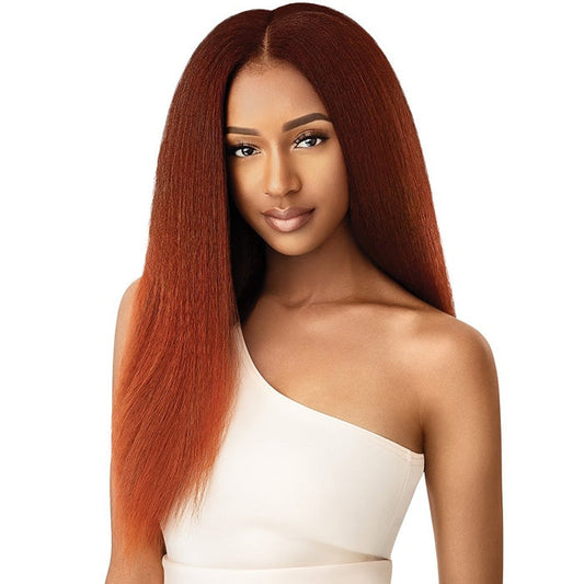 Outre Big Beautiful Hair Human Hair Blend Clip In 9pcs Weave - KINKY STRAIGHT 18" Alexwigs