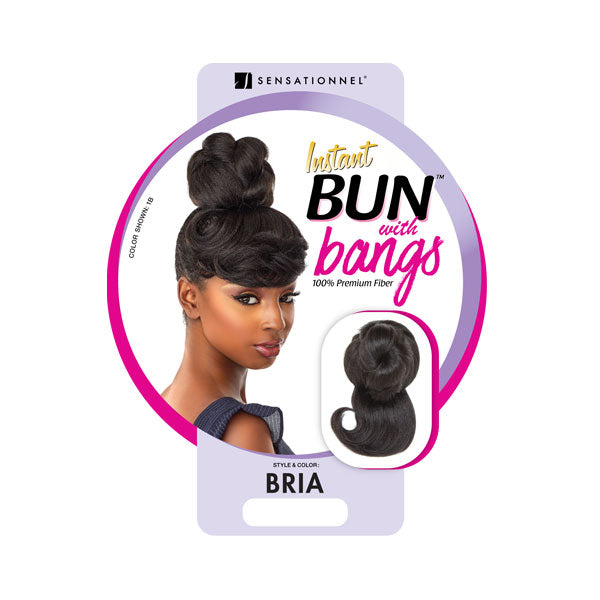 Sensationnel 100% Premium Fiber Instant Bun with Bangs BRIA Alexwigs