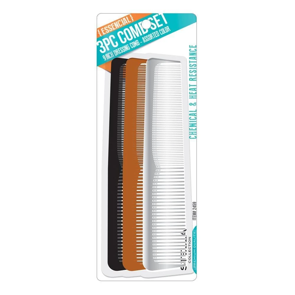 MAGIC Comb-COMB 3PCS SET ASSORT 9" Alexwigs