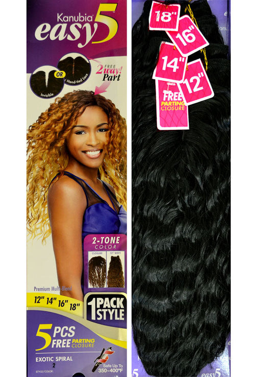 Sensationnel Kanubia Easy 5 EXOTIC SPIRAL Alexwigs